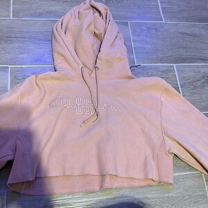 Light pink cropped champion jacket